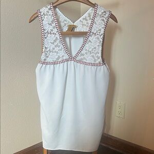 Wrangler White Top with Red and Black Trim